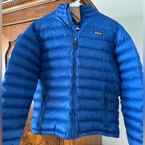Patagonia Kids Royal Blue Quilted Jacket-size XXL 16-18
